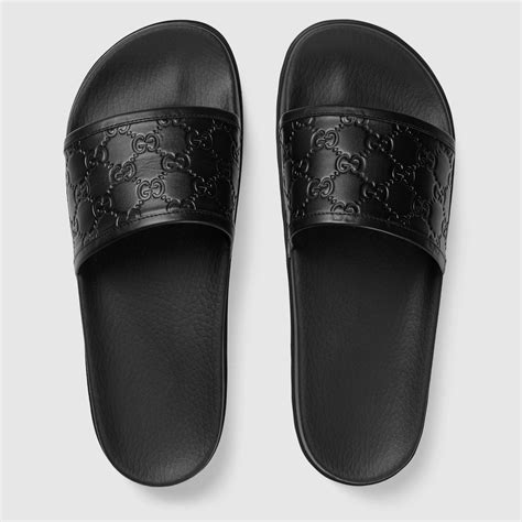 mens regular gucci slides|gucci platform slides men.